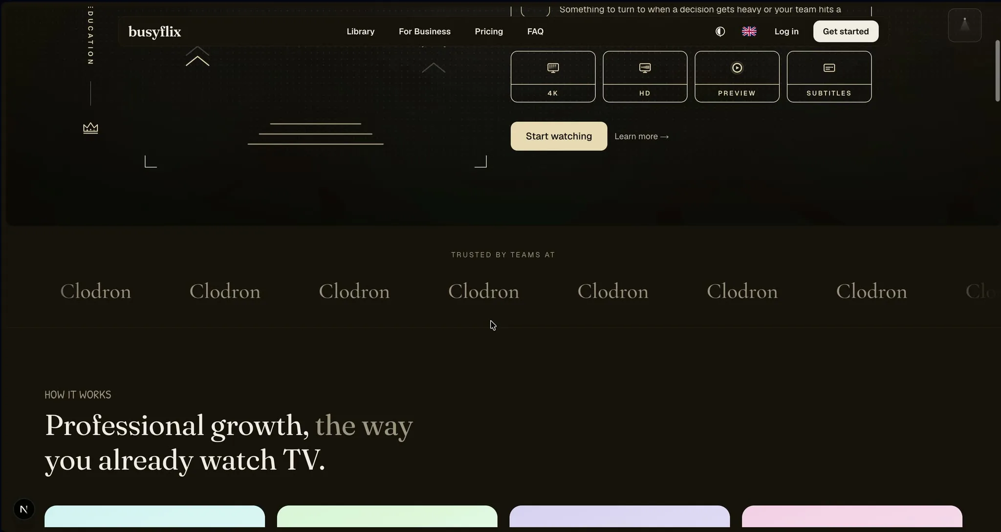 Business education that behaves like a streaming service
